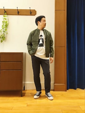 RINさん(メンズ・167cm)の春コーディネート