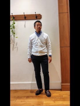 「アイテム（チノパンツ）」を使った、RINさん（メンズ・167cm）の秋コーディネート
