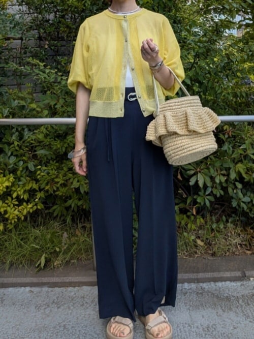 《セットアップ対応》ハイストレッチカルゼワッシャーパンツ