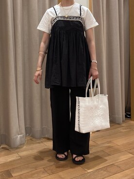 「Moon Bird（ムーンバード）のアイテム」を使った、ayumiさん（レディース・158cm）の夏コーディネート