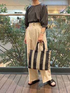 「Moon Bird（ムーンバード）のアイテム」を使った、ayumiさん（レディース・158cm）の夏コーディネート