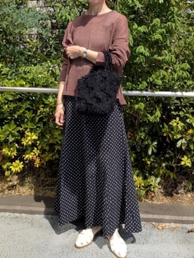 「ブラウン×ブラック」｜ayumiさん（レディース・158cm）の秋コーディネート