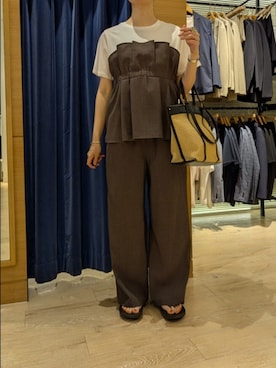 「MICO COULIER（ミコクリエ）のアイテム」を使った、ayumiさん（レディース・158cm）の春コーディネート