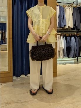 「MICO COULIER（ミコクリエ）のアイテム」を使った、ayumiさん（レディース・158cm）の春コーディネート