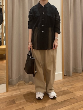 「おとなコーデ」｜「アイテム（トップス）」を使った、ayumiさん（レディース・158cm）の夏コーディネート