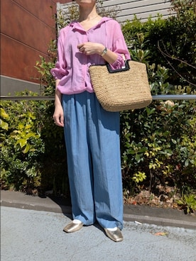 「MICO COULIER（ミコクリエ）のアイテム」を使った、ayumiさん（レディース・158cm）の春コーディネート