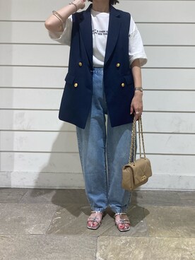 「PANIER（パニエ）のアイテム」を使った、ayumiさん（レディース・158cm）の夏コーディネート