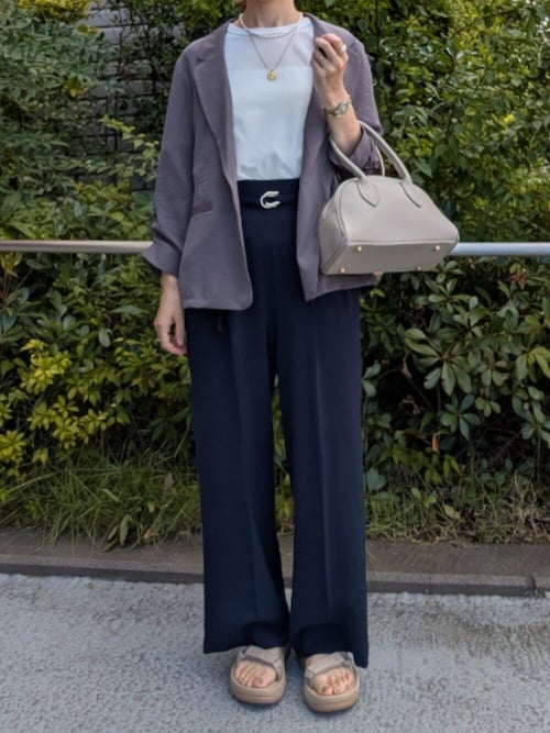 《セットアップ対応》ハイストレッチカルゼワッシャーパンツ
