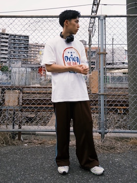 「SIDEWAY STANCE（サイドウェイスタンス）のアイテム」を使った、yataさん（メンズ・170cm）の夏コーディネート