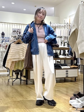 「アイテム（スウェットパンツ）」を使った、noji0909さん（レディース・153cm・40代）の秋コーディネート