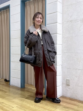 「アイテム（リング）」を使った、noji0909さん（レディース・153cm・30代）の冬コーディネート