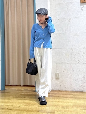 「アイテム（ハンチング/ベレー帽）」を使った、noji0909さん（レディース・153cm・30代）の秋コーディネート
