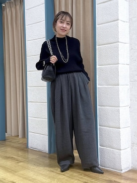 「アイテム（デジタル腕時計）」を使った、noji0909さん（レディース・153cm）の秋コーディネート