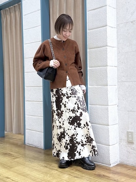 「アイテム（Tシャツ/カットソー）」を使った、noji0909さん（レディース・153cm・30代）の冬コーディネート