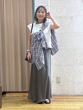 「アイテム（ボストンバッグ）」を使った、noji0909さん（レディース・153cm・30代）の夏コーディネート