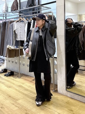 「LOWRYS FARM（ローリーズファーム）の【NEWERA】ローリーズファーム別注企画 ９２０ＣＳ／ＣＯＲＤＵＲＯＹ２６　1042439（キャップ、ブルー系）」を使った、noji0909さん（レディース）の秋コーディネート