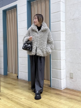 「アイテム（サンダル）」を使った、noji0909さん（レディース・153cm・30代）の冬コーディネート