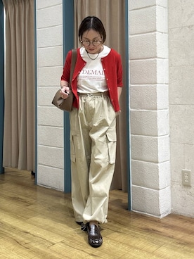 「LOWRYS FARM（ローリーズファーム）のＥＹＥＷＥＡＲ２６ 636378（メガネ、その他）」を使った、noji0909さん（レディース）の春コーディネート