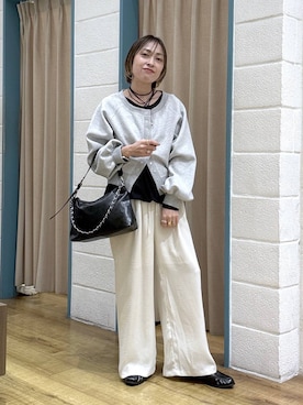 「JEANASIS（ジーナシス）のアイテム（リング）」を使った、noji0909さん（レディース・153cm）の春コーディネート