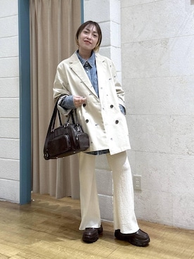 「JEANASIS（ジーナシス）のアイテム（リング）」を使った、noji0909さん（レディース・153cm）の春コーディネート