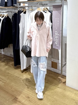 「アイテム（デジタル腕時計）」を使った、noji0909さん（レディース・153cm）の冬コーディネート