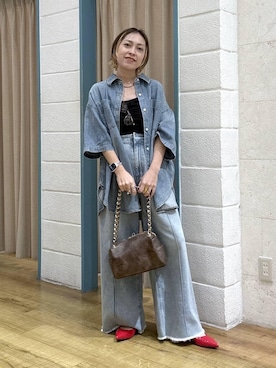 「Me%（ミィパーセント）のアイテム」を使った、noji0909さん（レディース・153cm）の春コーディネート