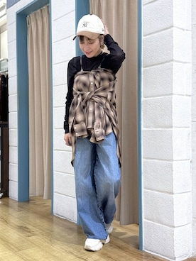 「アイテム（帽子）」を使った、noji0909さん（レディース・153cm・40代）の秋コーディネート