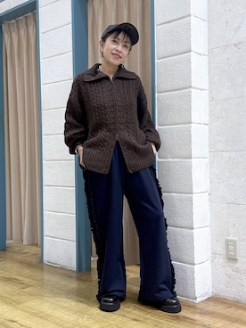 「アイテム（デジタル腕時計）」を使った、noji0909さん（レディース・153cm）の秋コーディネート