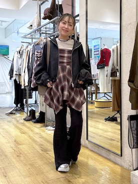 「アイテム（ブルゾン）」を使った、noji0909さん（レディース・153cm・40代）の秋コーディネート