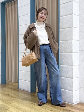 「アイテム（ネックレス）」を使った、noji0909さん（レディース・153cm・30代）の秋コーディネート