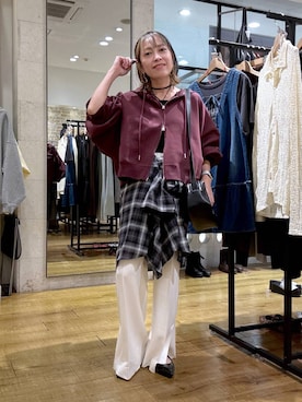 「アイテム（パーカー）」を使った、noji0909さん（レディース・153cm・30代）の秋コーディネート