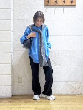 「アイテム（デジタル腕時計）」を使った、noji0909さん（レディース・153cm）の冬コーディネート