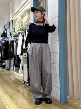 「アイテム（キャップ）」を使った、noji0909さん（レディース・153cm・30代）の秋コーディネート