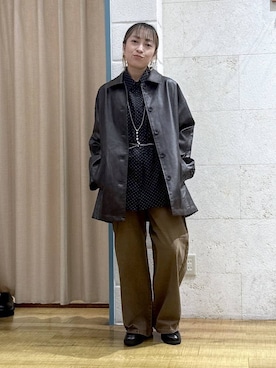 「アイテム（カバーオール）」を使った、noji0909さん（レディース・153cm）の秋コーディネート