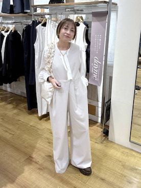 「アイテム（つなぎ/オールインワン）」を使った、noji0909さん（レディース・153cm）の冬コーディネート