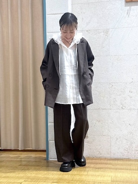 「アイテム（テーラードジャケット）」を使った、noji0909さん（レディース・153cm・30代）の秋コーディネート
