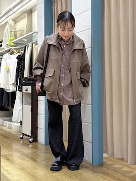 「アイテム（ブルゾン）」を使った、noji0909さん（レディース・153cm・40代）の秋コーディネート