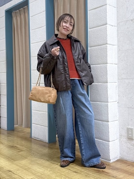 「アイテム（ピアス（両耳用））」を使った、noji0909さん（レディース・153cm・40代）の秋コーディネート