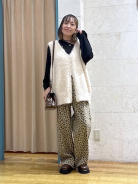 「アイテム（チョーカー）」を使った、noji0909さん（レディース・153cm）の秋コーディネート