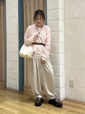 「JEANASIS（ジーナシス）のアイテム（アクセサリー）」を使った、noji0909さん（レディース・153cm）の春コーディネート