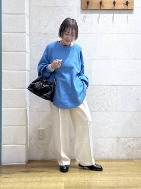 「アイテム（ローファー）」を使った、noji0909さん（レディース・153cm・40代）の冬コーディネート