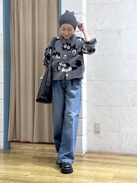 「アイテム（ニットキャップ/ビーニー）」を使った、noji0909さん（レディース・153cm・30代）の秋コーディネート