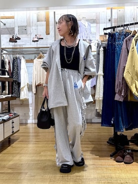 「アイテム（パーカー）」を使った、noji0909さん（レディース・153cm）の夏コーディネート
