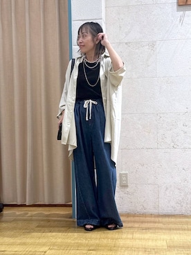 「アイテム（タンクトップ）」を使った、noji0909さん（レディース・153cm・30代）の夏コーディネート