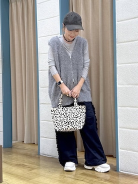 「アイテム（スウェットパンツ）」を使った、noji0909さん（レディース・153cm・40代）の秋コーディネート