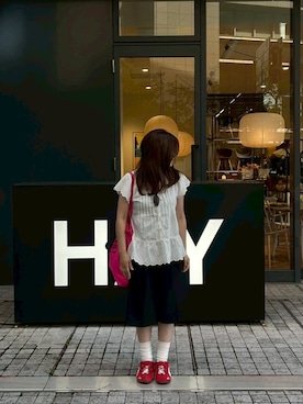 「H&M（エイチ・アンド・エム）のアイテム」を使った、 おはぽんさん（骨格ストレート・レディース・150cm）の夏コーディネート