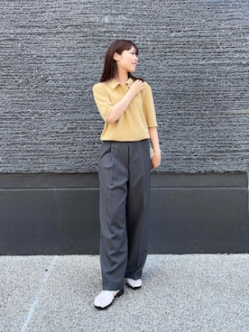 「ITTI（イッチ）のアイテム」を使った、向日葵さん（レディース・163cm）の夏コーディネート