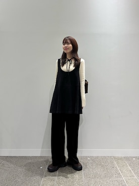 「KBF（ケイビーエフ）のアイテム」を使った、向日葵さん（レディース・163cm）の秋コーディネート