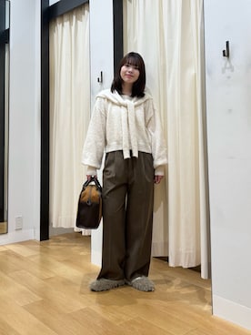 「アイテム（その他シューズ）」を使った、向日葵さん（レディース・163cm）の秋コーディネート