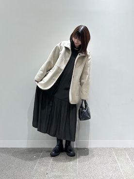向日葵さん（レディース・163cm）の冬コーディネート